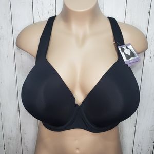New! Catherine's Black Plunge Padded Underwire Bra